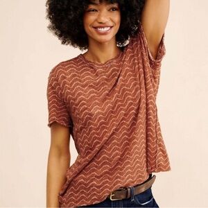 {Free People | We the Free} Zigzag T-Shirt Top